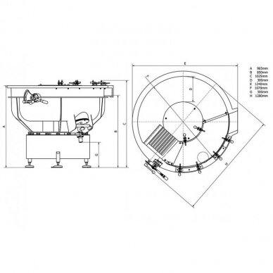 Round vibratory machines WGS250 3